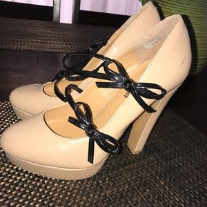Tan pumps